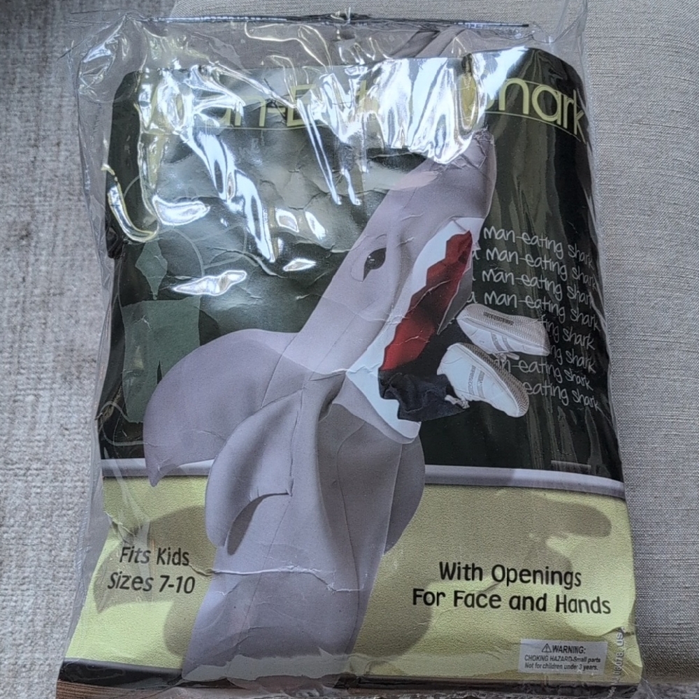Man Eating Kids Shark Costume with Openings